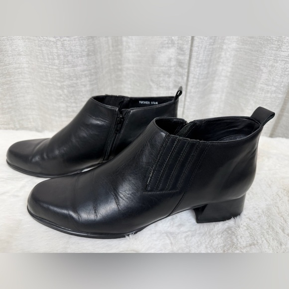 Tucker Women’s 9.5 Black Leather Ankle Boots - Picture 4 of 7